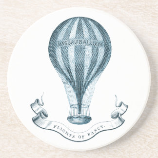 Vintage Hot Air Balloon Sandstone Coaster