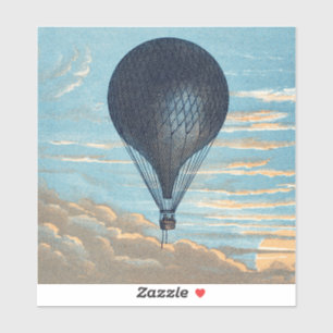Vintage Hot Air Balloon Sky Nursery Art