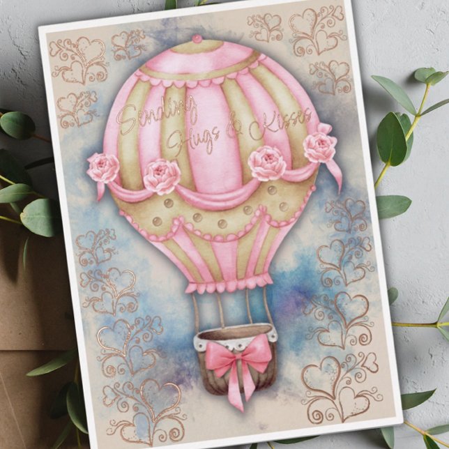 Vintage Hot Air Balloon Valentine's Day (Creator Uploaded)