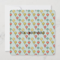 Vintage Hot Air Balloons Baby Shower