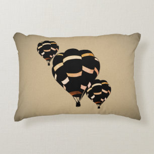 Vintage Hot Air Balloons Decorative Cushion