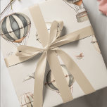 Vintage Hot Air Balloons  Wrapping Paper<br><div class="desc">"Wrap your gifts in nostalgic charm with our Vintage Hot Air Balloons wrapping paper. Featuring a delightful array of old-world hot air balloon designs, this paper adds a whimsical touch to any occasion. Whether it's a birthday, anniversary, or holiday, this high-quality, eco-friendly paper ensures your presents look as special as...</div>