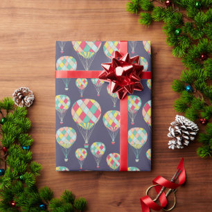 VINTAGE HOT AIR BALLOONS WRAPPING PAPER