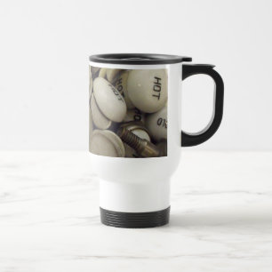 Vintage Hot and Cold Porcelain Knobs Travel Mug