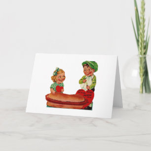 Vintage Hot Dog Valentine's Day Card