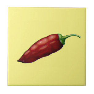 Vintage Hot Jalapeno Pepper Tile