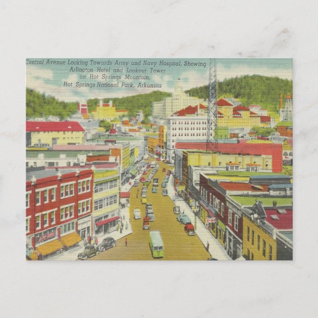 Vintage Hot Springs Arkansas Postcard (Front)