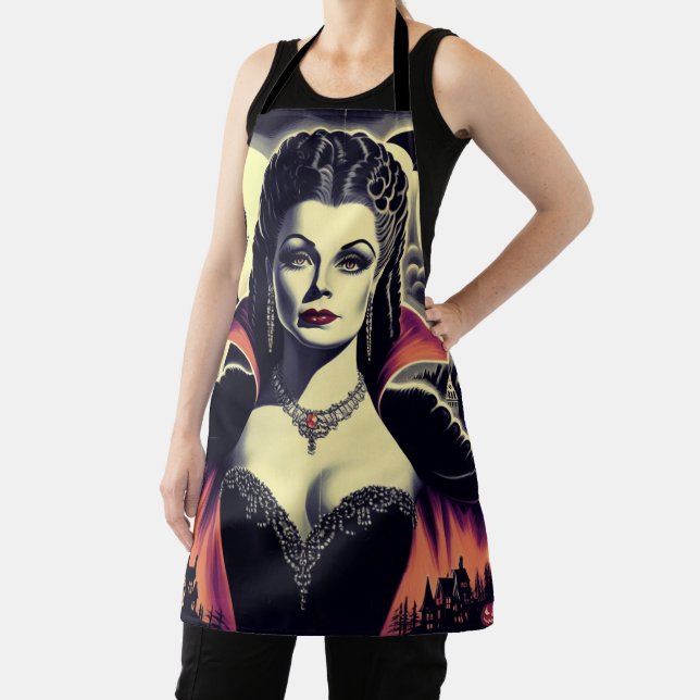 Vintage Hot Vampire Woman Apron (Insitu)