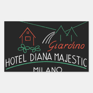Vintage Hotel Milano Label