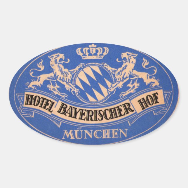Vintage Hotel & Travel Sticker (Front)