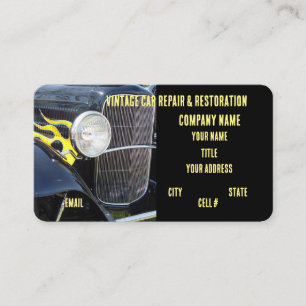 Vintage Hotrods Restoration business Card