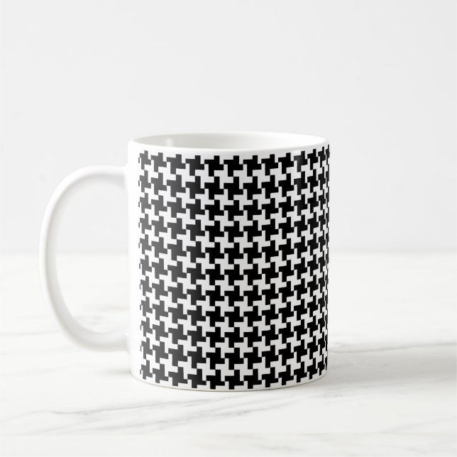 Vintage Houndstooth  Coffee Mug (Left)