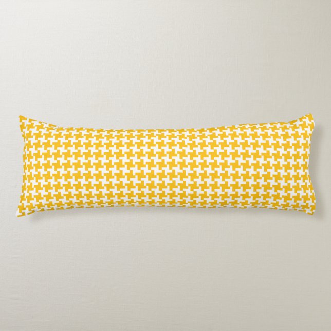 Vintage Houndstooth Pattern Body Cushion (Front)