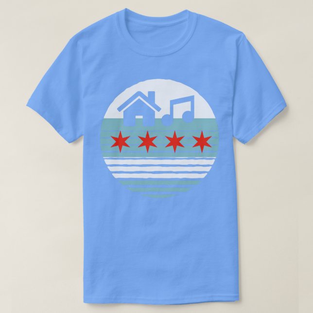 Vintage House Music T-Shirt (Design Front)