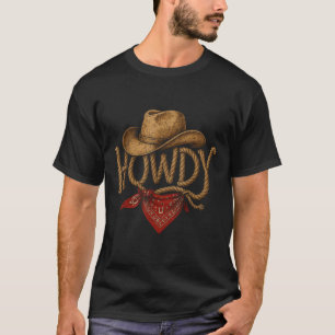 Vintage Howdy Cowboy Retro Western Howdy Cowboy T-Shirt