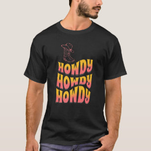 Vintage Howdy Cowgirl 3 T-Shirt