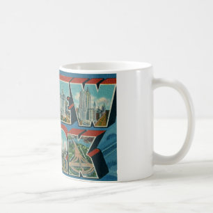 Vintage Howdy from New York Coffee Mug