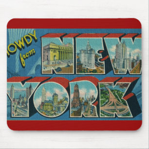 Vintage Howdy from New York Mouse Pad