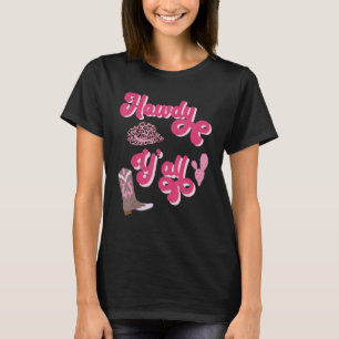 Vintage Howdy Y'All Rodeo Western Country Southern T-Shirt