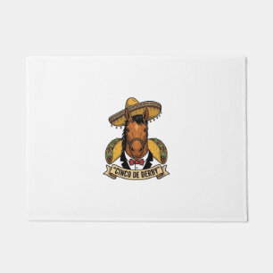 Vintage Howling Wolves Full Moon Vector Design Doormat