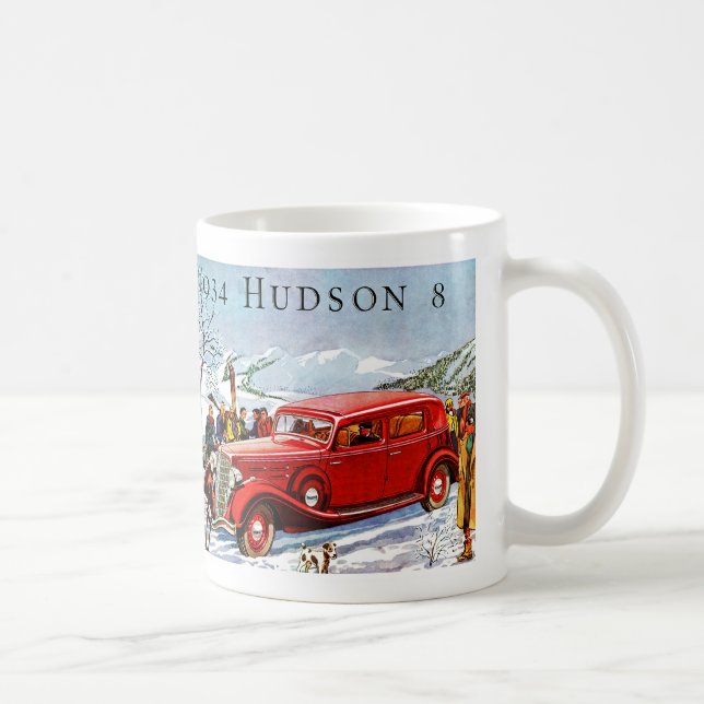 Vintage Hudson Automobile Ad Coffee Mug (Right)