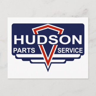 Vintage Hudson parts sign Postcard