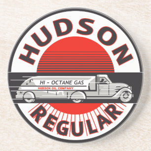 Vintage Hudson Regular gasoline sign Coaster