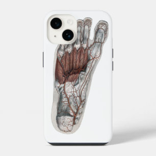 Vintage Human Anatomy Footprint Podiatry Foot iPhone 14 Case