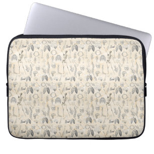 Vintage Human Anatomy for Doctor Laptop Sleeve