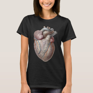 Vintage Human Anatomy Heart Organs Healthy T-Shirt
