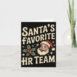 Vintage Human Resource Matching Hr Retro Christmas Card