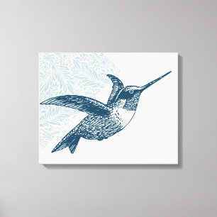 Vintage Hummingbird Canvas Print