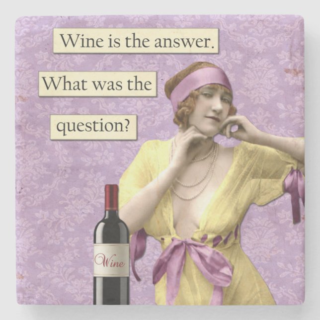 Vintage Humor Coaster (Front)