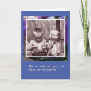 Vintage humour Blueberry kids Card