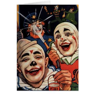 Vintage Humour, Laughing Circus Clowns and Police