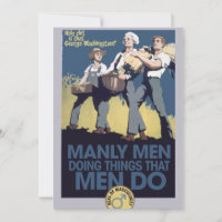 Vintage Humour Manly MEN