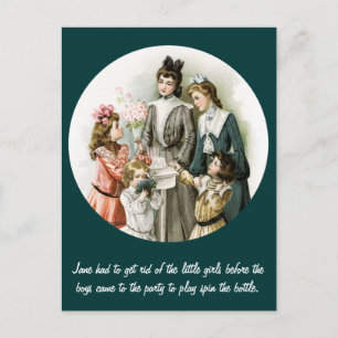 Vintage Humour Party Postcard