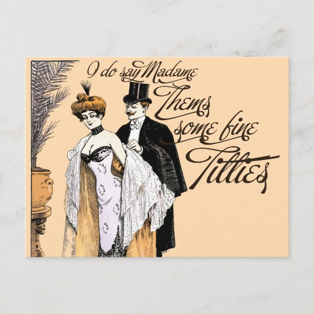 Vintage Humour Postcard (Front)