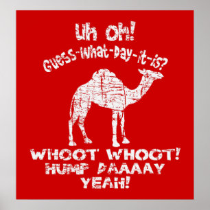 Vintage Hump Day Camel Poster