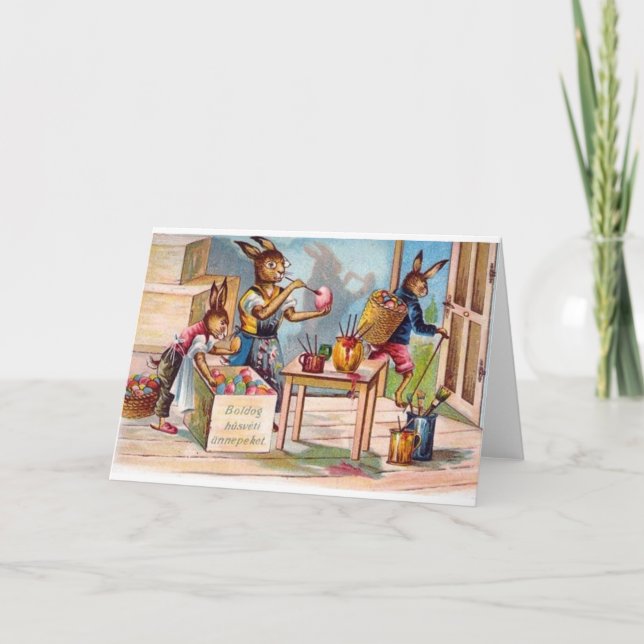 Vintage Hungarian Easter Card (Front)