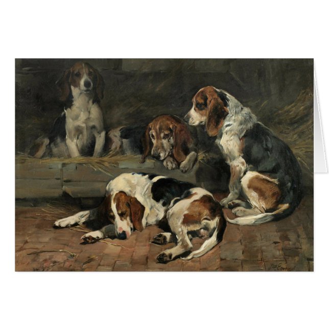 Vintage - Hunting Beagles, (Front Horizontal)