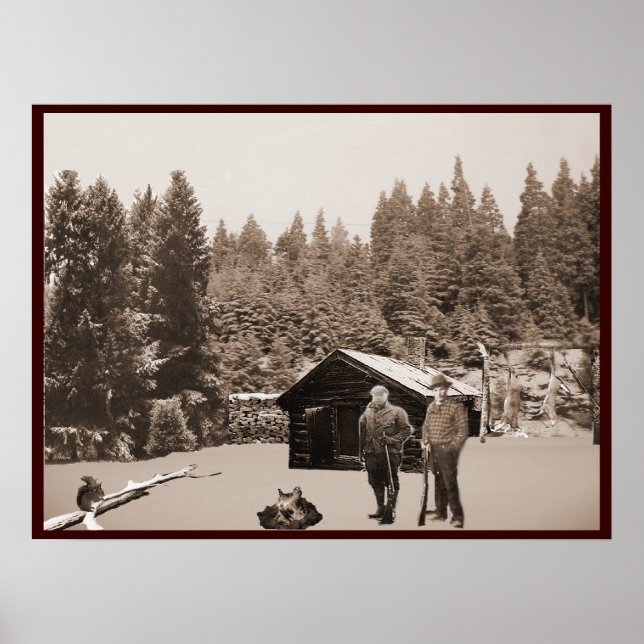 Vintage Hunting Poster (Front)