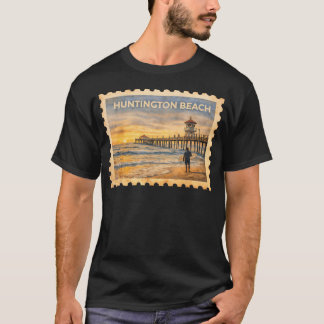 Vintage Huntington Beach California Retro Travel T-Shirt