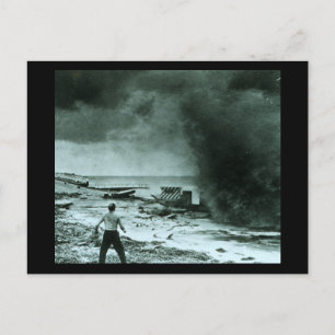 Vintage Hurricane Wave Postcard