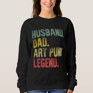 Vintage   Husband Dad Punk Legend Retro Sweatshirt