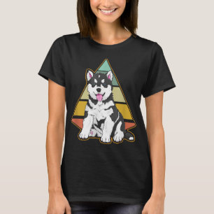 Vintage Husky Dog Retro Husky Lover Men Women T-Shirt