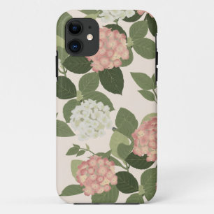 Vintage Hydrangea Floral Pattern Case-Mate iPhone Case