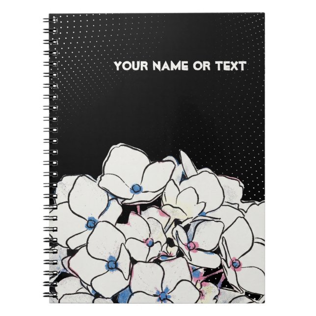 Vintage Hydrangea 'Lanarth White': The Stoic  Notebook (Front)