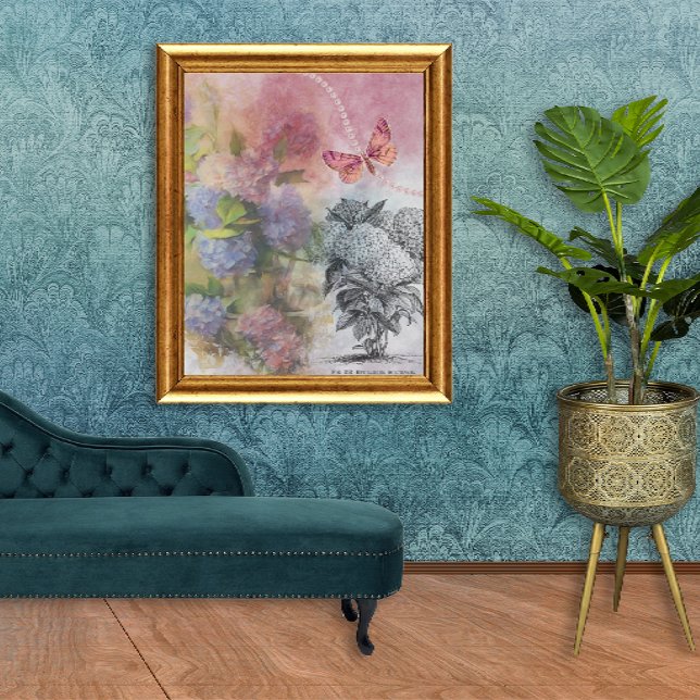 Vintage Hydrangea Luxury Elegance Poster (Creator Uploaded)