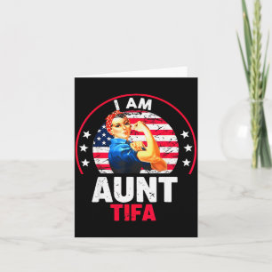 Vintage I Am Aunt Tifa Woman's Girl Aunt Tifa Amer Card